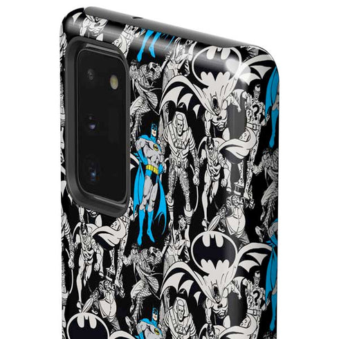 DC Comics Batman Characters Action Poses Print Galaxy Note20 5G Pro Case