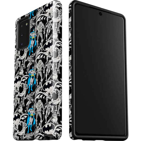 DC Comics Batman Characters Action Poses Print Galaxy Note20 5G Pro Case
