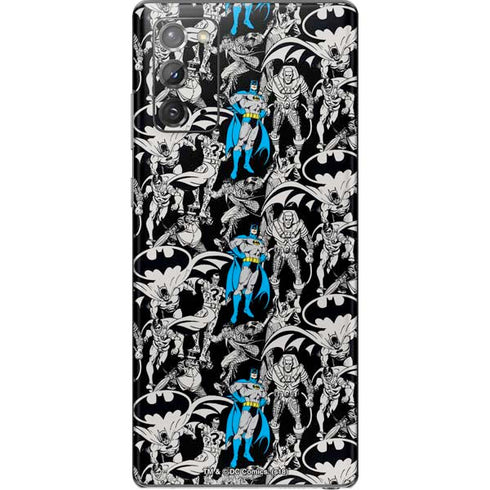 DC Comics Batman Characters Action Poses Print Galaxy Note20 5G Skin