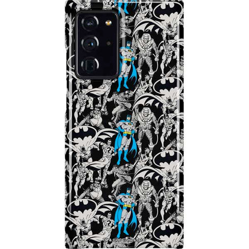 DC Comics Batman Characters Action Poses Print Galaxy Note20 Ultra 5G Lite Case