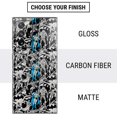 DC Comics Batman Characters Action Poses Print Galaxy Note20 Ultra 5G Skin