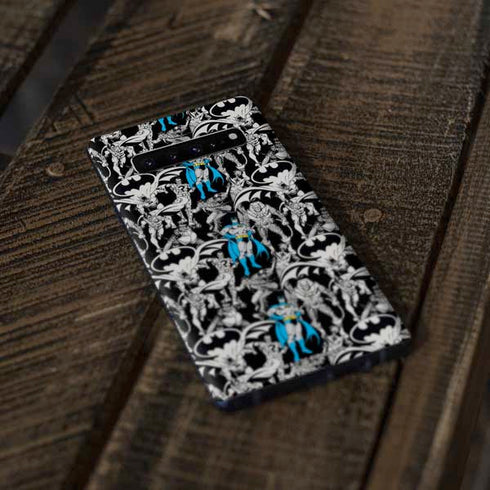 DC Comics Batman Characters Action Poses Print Galaxy S10 Skin