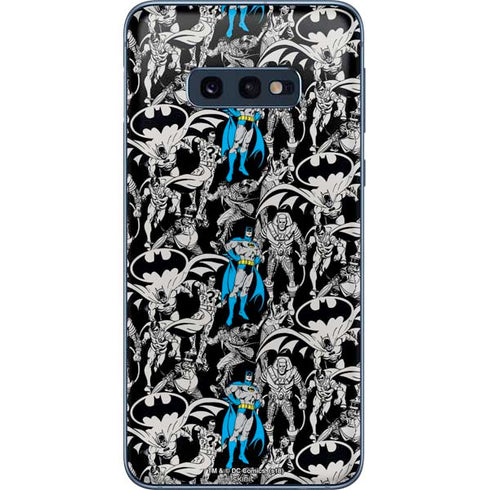 DC Comics Batman Characters Action Poses Print Galaxy S10e Skin