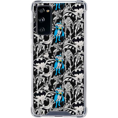 DC Comics Batman Characters Action Poses Print Galaxy S20 FE Clear Case