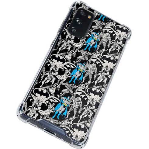 DC Comics Batman Characters Action Poses Print Galaxy S20 FE Clear Case