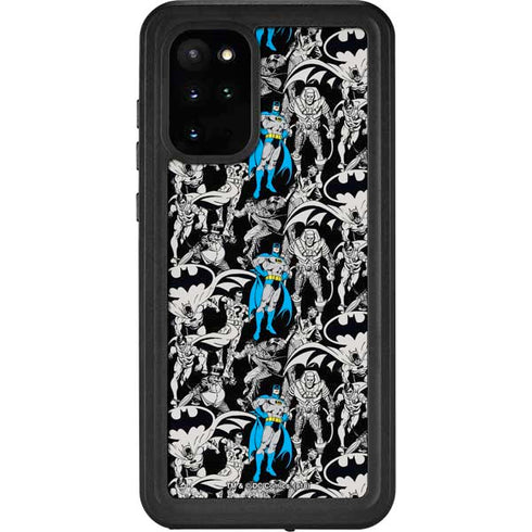 DC Comics Batman Characters Action Poses Print Galaxy S20 Plus Waterproof Case
