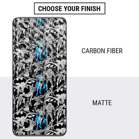 DC Comics Batman Characters Action Poses Print Galaxy S20 Skin