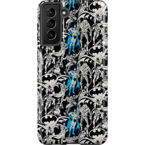 DC Comics Batman Characters Action Poses Print Galaxy S21 Plus 5G Pro Case