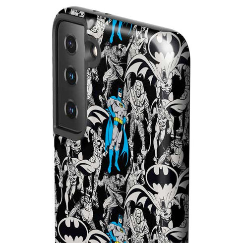 DC Comics Batman Characters Action Poses Print Galaxy S21 Plus 5G Pro Case