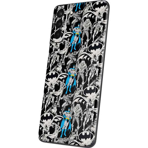 DC Comics Batman Characters Action Poses Print Galaxy S21 Plus 5G Skin