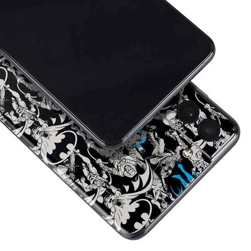 DC Comics Batman Characters Action Poses Print Galaxy S21 Plus 5G Skin