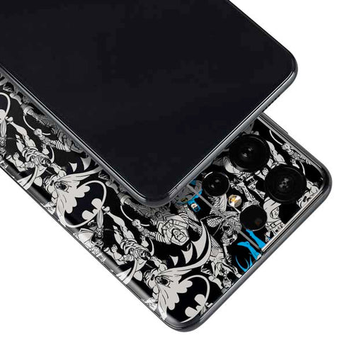 DC Comics Batman Characters Action Poses Print Galaxy S21 Ultra 5G Skin