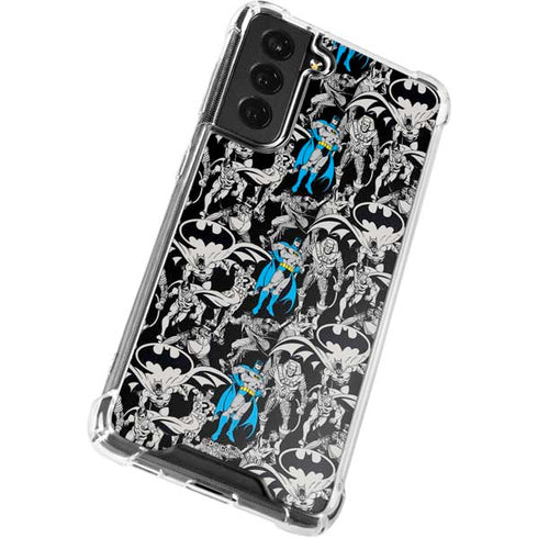 DC Comics Batman Characters Action Poses Print Galaxy S22 Clear Case