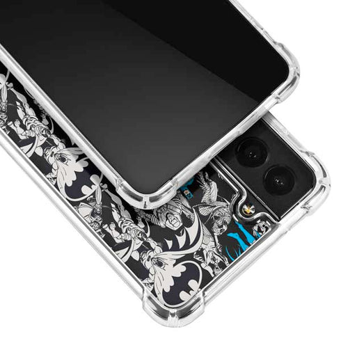 DC Comics Batman Characters Action Poses Print Galaxy S22 Clear Case