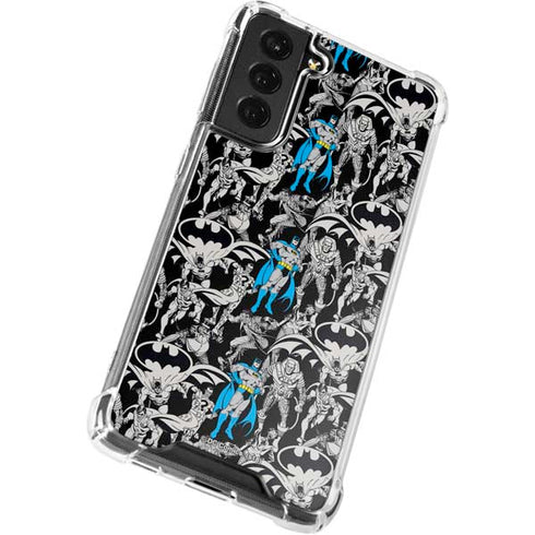 DC Comics Batman Characters Action Poses Print Galaxy S22 Plus Clear Case