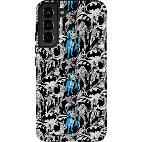 DC Comics Batman Characters Action Poses Print Galaxy S22 Plus Pro Case