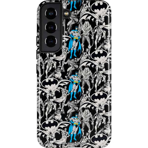 DC Comics Batman Characters Action Poses Print Galaxy S22 Pro Case