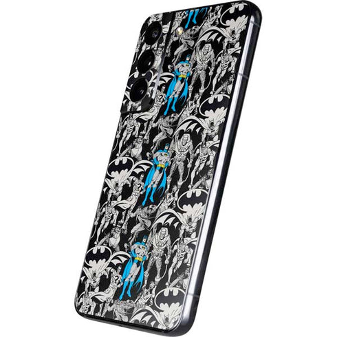 DC Comics Batman Characters Action Poses Print Galaxy S22 Skin