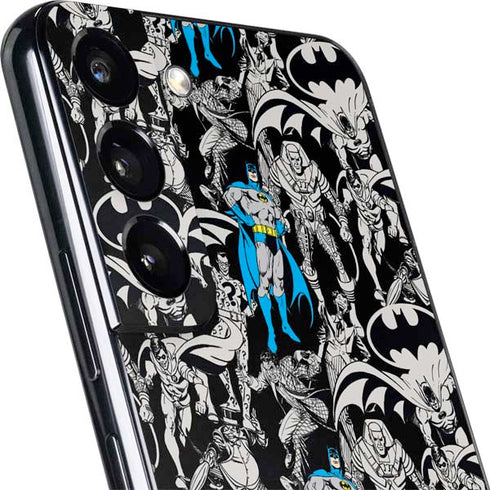 DC Comics Batman Characters Action Poses Print Galaxy S22 Skin