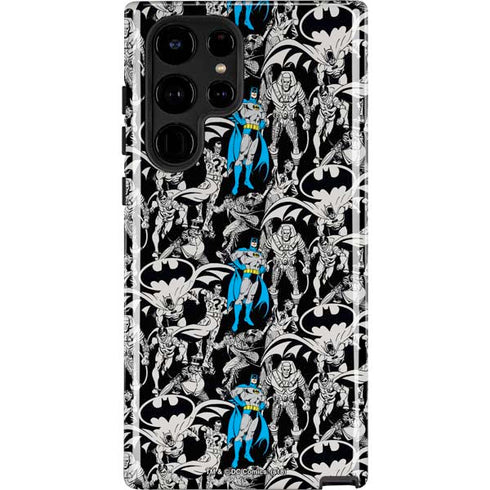 DC Comics Batman Characters Action Poses Print Galaxy S22 Ultra Pro Case