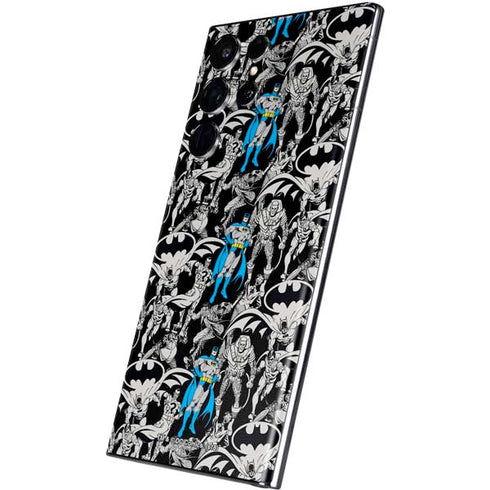 DC Comics Batman Characters Action Poses Print Galaxy S22 Ultra Skin