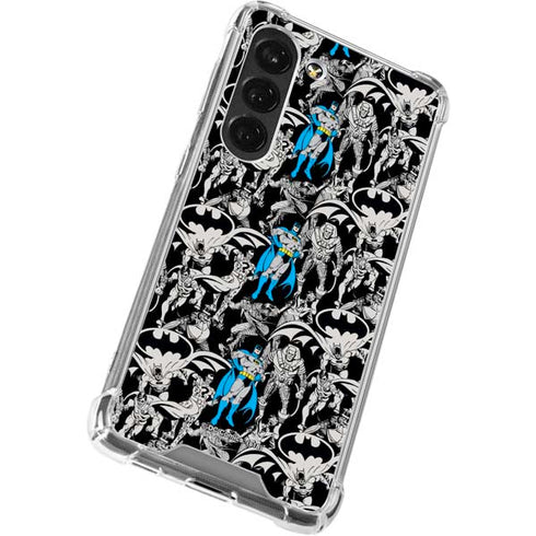DC Comics Batman Characters Action Poses Print Galaxy S23 Clear Case