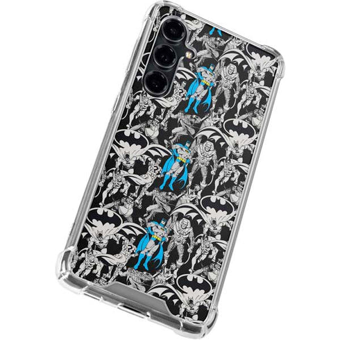 DC Comics Batman Characters Action Poses Print Galaxy S23 FE Clear Case