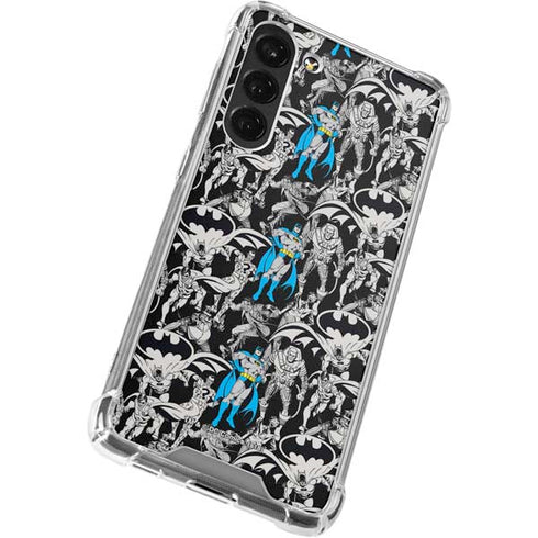 DC Comics Batman Characters Action Poses Print Galaxy S23 Plus Clear Case