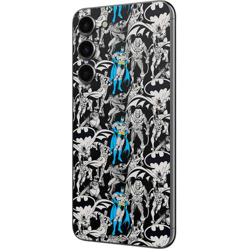 DC Comics Batman Characters Action Poses Print Galaxy S23 Plus Skin