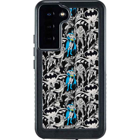 DC Comics Batman Characters Action Poses Print Galaxy S23 Plus Waterproof Case