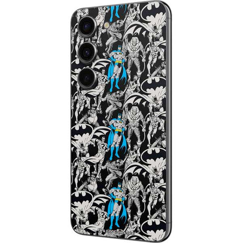 DC Comics Batman Characters Action Poses Print Galaxy S23 Skin