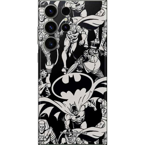 DC Comics Batman Characters Action Poses Print Galaxy S23 Ultra Skin