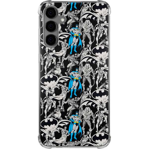 DC Comics Batman Characters Action Poses Print Galaxy S24 Plus Clear Case