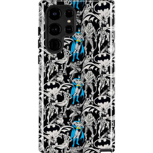 DC Comics Batman Characters Action Poses Print Galaxy S24 Ultra Impact Case