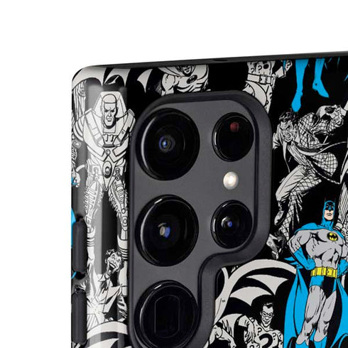 DC Comics Batman Characters Action Poses Print Galaxy S24 Ultra Impact Case