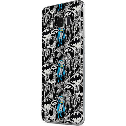 DC Comics Batman Characters Action Poses Print Galaxy S8 Skin