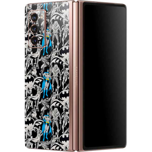 DC Comics Batman Characters Action Poses Print Galaxy Z Fold2 5G Skin