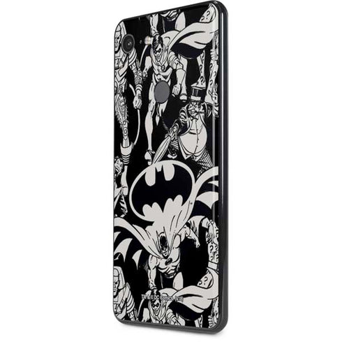 DC Comics Batman Characters Action Poses Print Google Pixel 3 XL Skin