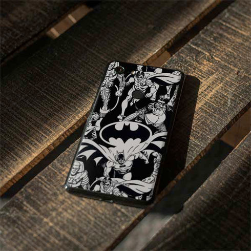 DC Comics Batman Characters Action Poses Print Google Pixel 3 XL Skin