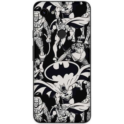 DC Comics Batman Characters Action Poses Print Google Pixel 3a XL Skin