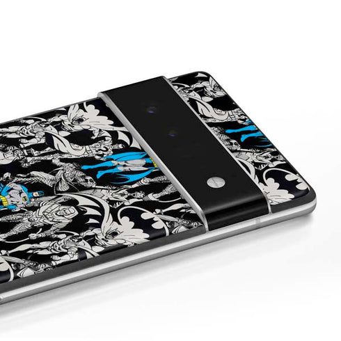 DC Comics Batman Characters Action Poses Print Google Pixel 6 Pro Skin