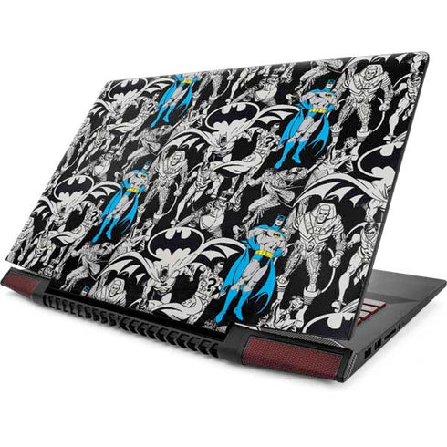 DC Comics Batman Characters Action Poses Print Lenovo IdeaPad Skin