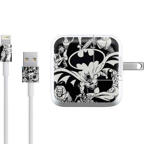 DC Comics Batman Characters Action Poses Print iPad Charger (10W USB) Skin