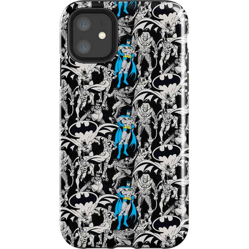 DC Comics Batman Characters Action Poses Print iPhone 11 Impact Case