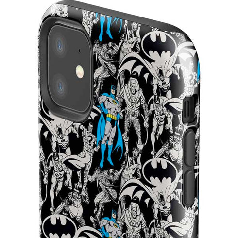 DC Comics Batman Characters Action Poses Print iPhone 11 Impact Case