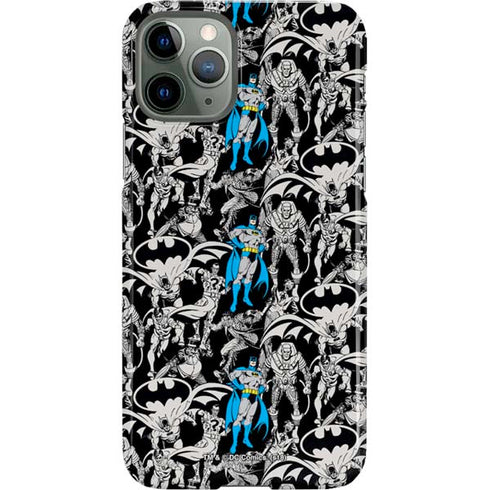 DC Comics Batman Characters Action Poses Print iPhone 11 Pro Lite Case