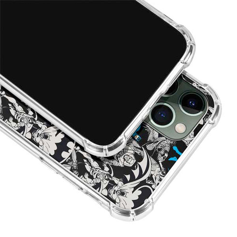 DC Comics Batman Characters Action Poses Print iPhone 11 Pro Max Clear Case