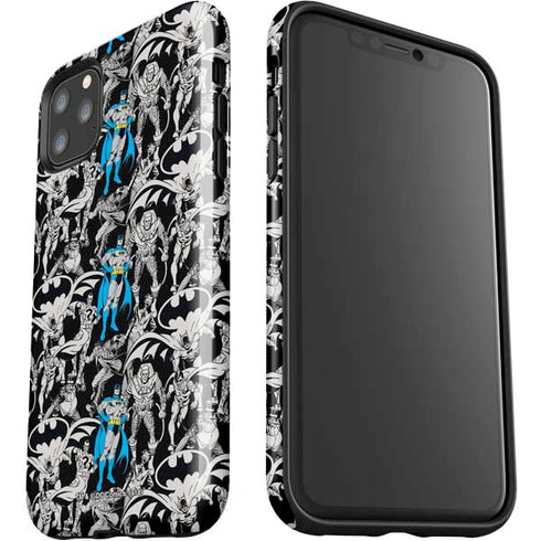 DC Comics Batman Characters Action Poses Print iPhone 11 Pro Max Impact Case