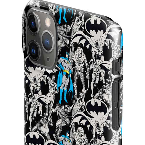 DC Comics Batman Characters Action Poses Print iPhone 11 Pro Max Lite Case