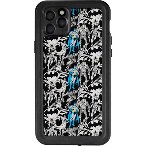 DC Comics Batman Characters Action Poses Print iPhone 11 Pro Max Waterproof Case